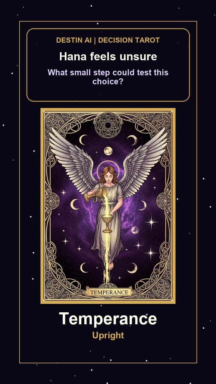 What small step could test this choice? — Temperance upright
