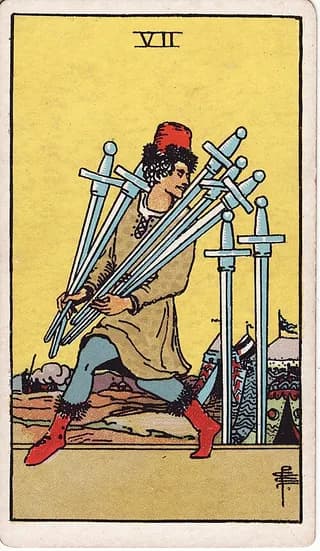 Seven of Swords upright