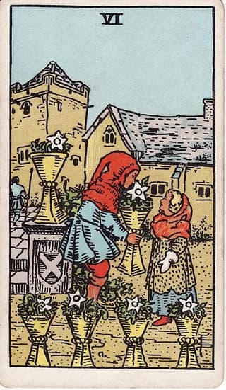Six of Cups upright