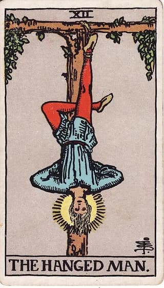 The Hanged Man upright